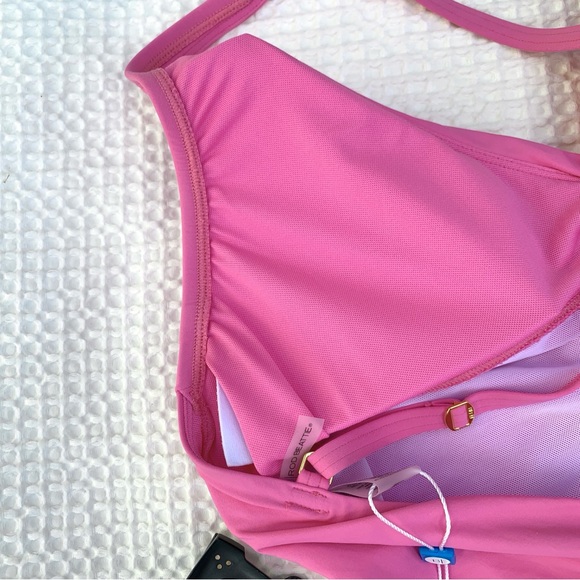BLEU Rod Beattie Twist & Shout Pink 1-PC Swimsuit Sz 12 - Picture 9 of 13